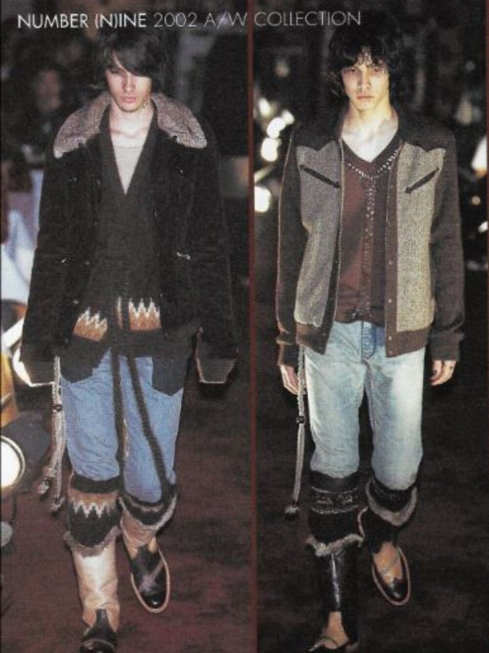 Number (N)ine Autumn/Winter 2002 “Nowhere Man” wool knit vest by Takahiro Miyash